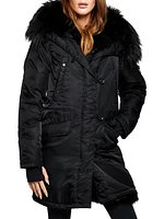 Stella Faux Fur-Lined Down Coat