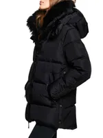 Scarlett Down Shearling-Lined Puffer Coat