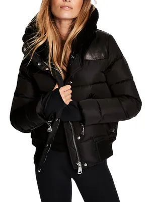 Sawyer Shearling-Embellished Down Jacket