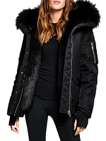 Sloane Faux Fur-Trimmed Down Coat