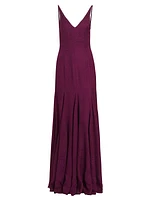 Marilyn Sleeveless Jacquard Gown