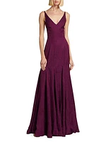 Marilyn Sleeveless Jacquard Gown