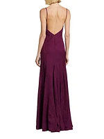 Marilyn Sleeveless Jacquard Gown