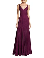 Marilyn Sleeveless Jacquard Gown