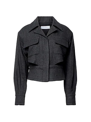 Gabriel Cropped Wool Jacket