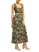 Everett Floral Midi-Dress