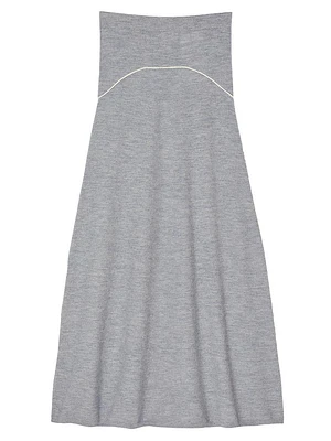 Long Wool Skirt