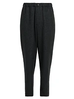 Flat-Front Wool Trousers