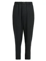 Flat-Front Wool Trousers