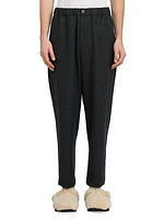 Flat-Front Wool Trousers