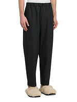 Flat-Front Wool Trousers