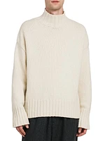 Mockneck Wool & Silk Sweater