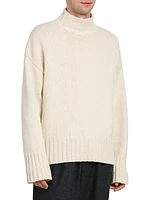 Mockneck Wool & Silk Sweater