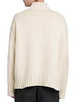 Mockneck Wool & Silk Sweater