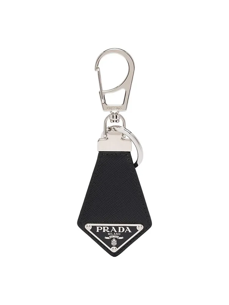 Saffiano Leather Keychain