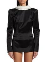 Reverse Blazer Minidress