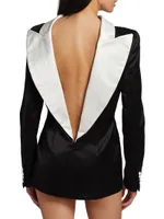 Reverse Blazer Minidress