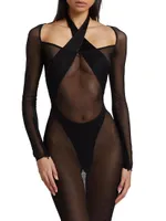 Halter Cut-Out Bodysuit