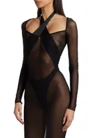 Halter Cut-Out Bodysuit