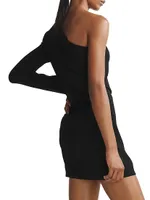 Neeva Crepe One-Shoulder Minidress