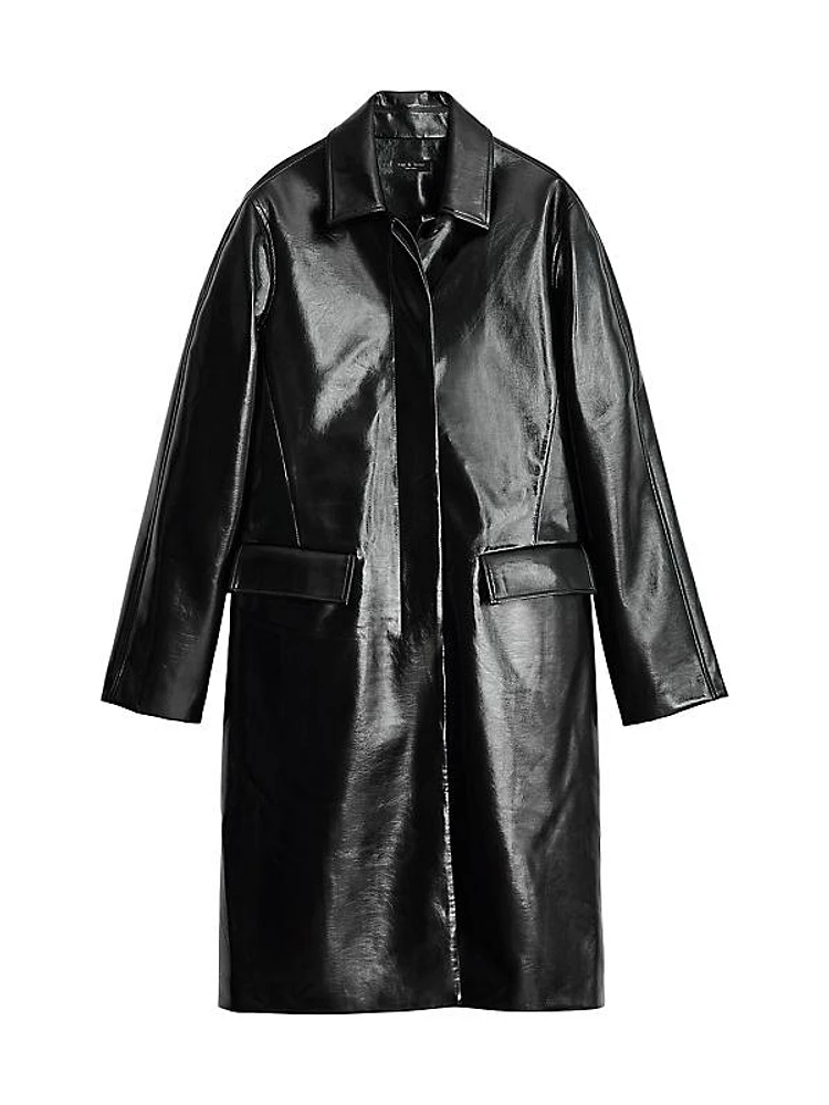 Morin Faux Leather Coat