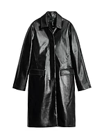 Morin Faux Leather Coat