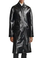 Morin Faux Leather Coat