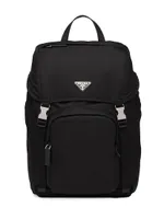 Re-Nylon and Saffiano Leather Backpack