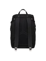 Re-Nylon and Saffiano Leather Backpack