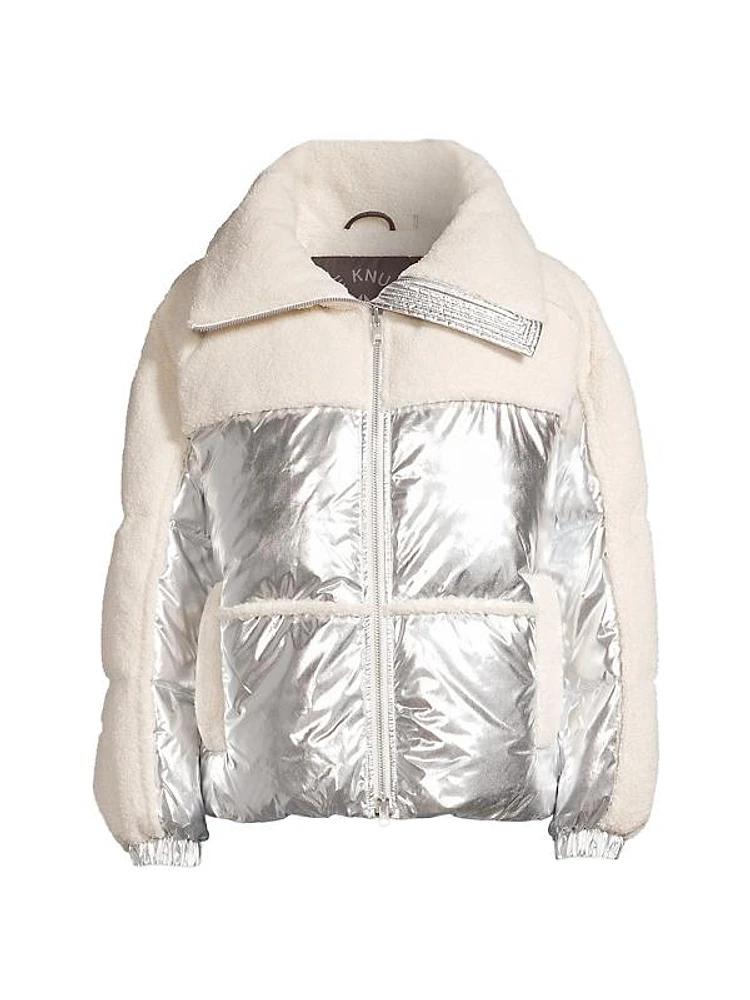 Elmira Metallic Sherpa Down Jacket