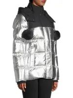 3Q Metallic Down Puffer Jacket