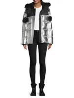 3Q Metallic Down Puffer Jacket