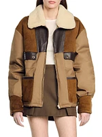 Shearling Collar Jacket