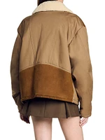 Shearling Collar Jacket