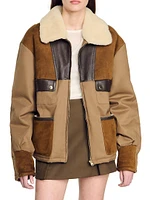 Shearling Collar Jacket