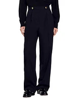 Straight-Leg Trousers