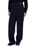 Straight-Leg Trousers
