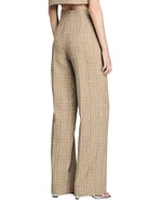 Straight Leg Tweed Trousers