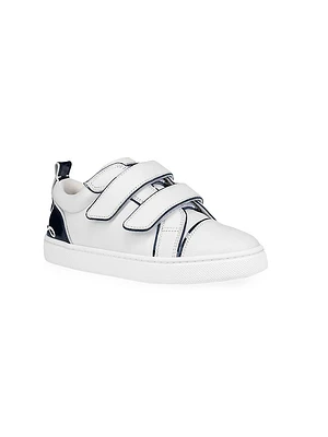 Little Kid's Funnyto Scratch Patent-Trim Sneakers