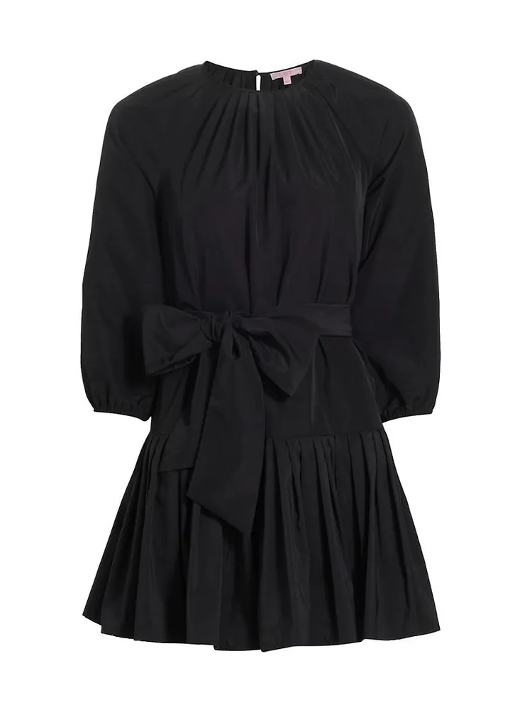 Hunter Belted Flounce Minidress