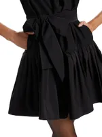 Hunter Belted Flounce Minidress