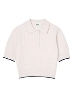 Contrasting Piping Cropped Jumper
