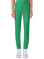 Straight-Leg Cotton-Blend Pants