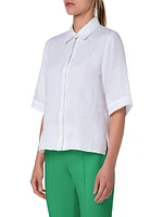 Linen Voile Boxy Shirt