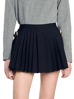 Pleated Skort