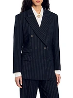 Striped Suit Jacket