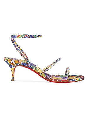 Christian Louboutin x Idris Elba Hibaq 55MM Printed Leather Sandals