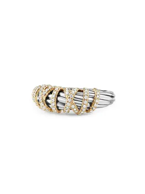 Helena Ring with Diamonds and 18K Gold