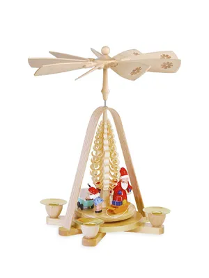 Richard Glaesser Wood Santa & Toys Pyramid
