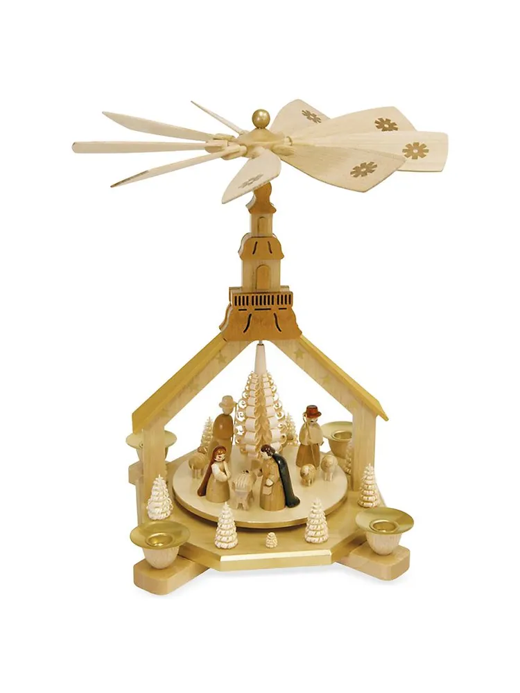 Richard Glaesser Wood Nativity Scene Pyramid